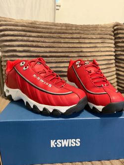 K-Swiss Red Low-Top Sneakers size 9