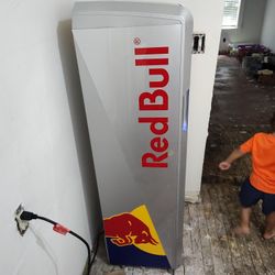 Stand Up Red bull Fridge Works Great!
