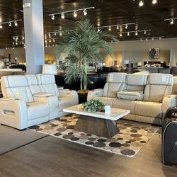Power Reclining Sofa And Loveseat