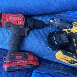 Craftsman Power Drill And Dewalt Drill