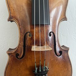 Antique Violin Labeled Georges Chanot Paris 4/4 Violin 1855 