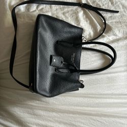 Kate Spade New York Eva Saffiano Leather Small Satchel Black