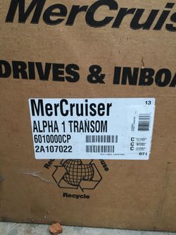 MerCruiser Alpha 1 Transom