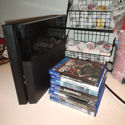 PS4 + 9 Different Games 