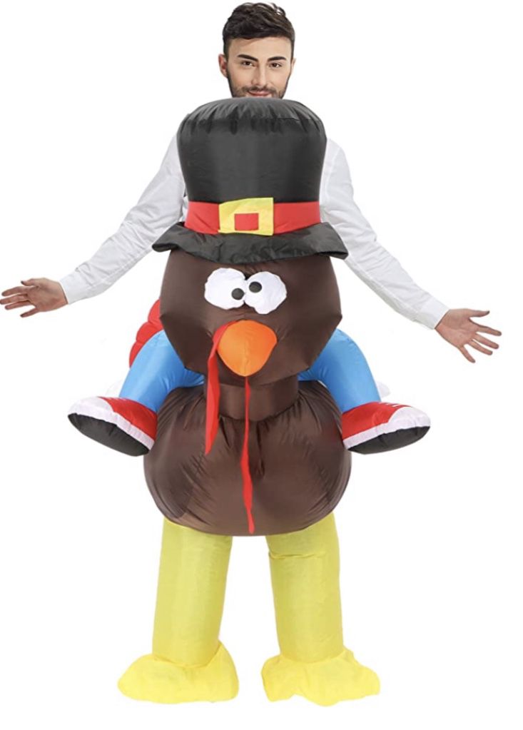 TOLOCO Inflatable Costume Adult, Inflatable Halloween Costumes for Men, Inflatable Turkey Costume for Adults, Blow up Costumes for Adults, Thanksgivin