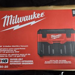 Milwaukee M18 Vacuum Cleaner New 