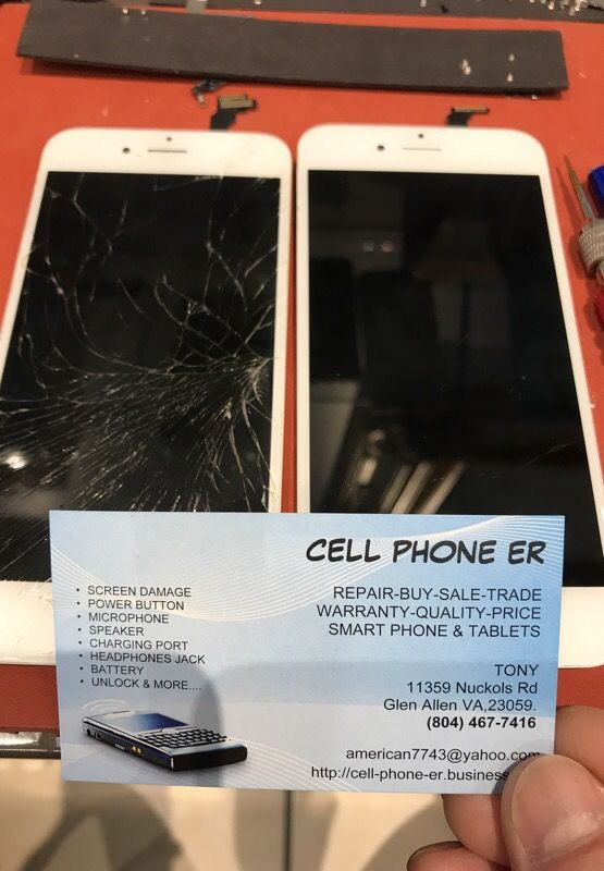 Cracked screen replacement $50