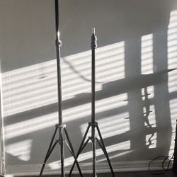 Set of 2 Adjustable Tripods – Clip Lock, Very Good Condition