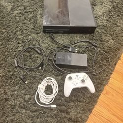 Xbox One with wired controller 