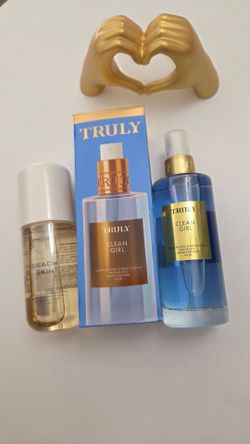 Truly Clean Girl Perfume Mist 100ml with Box and Phlur Beach Skin hair and body mist