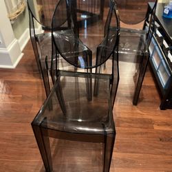 Transparent Acrylic Accent Chairs