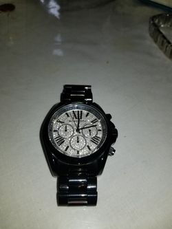Michael Kors Bradshaw Black Chronograph Pave Dial Roman  display picture 1