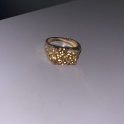 Gold nugget ring