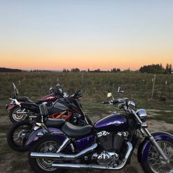 Stock 96 Vt1100 Exhaust Trade For Aftermarket 