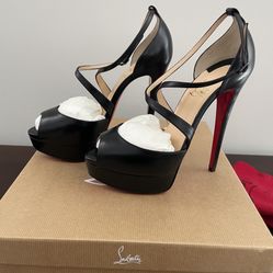 Christian Louboutin Heels Size 38.5 (Style: Cross Me)