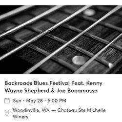 2 tickets Backyard Blues Festival at Chateau St Michelle Winery - $110 (Tacoma)