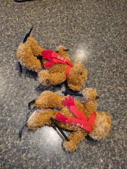 OPI products plush skiing bears, set of 2 $3 for one or $5 total for both