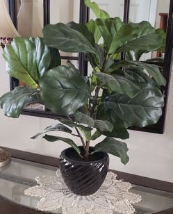 Faux Fiddle Leaf Table Top 20 Inches Tall