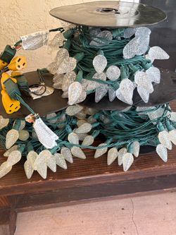 Christmas lights. C9 LED String Lights on Spool