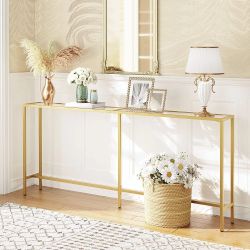Gold Console Table