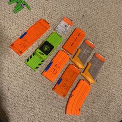 Assorted Nerf Elite Magazines