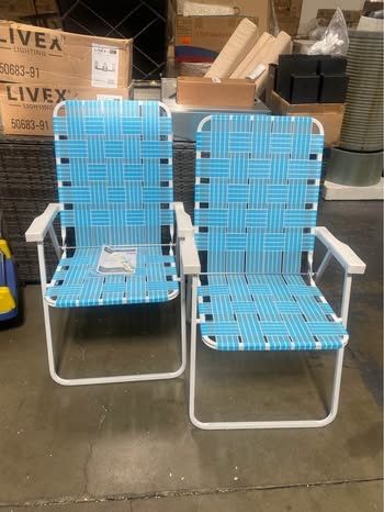 New Outsunny Set of 2 Patio Folding Chairs, Classic Outdoor Camping Chairs, Portable Lawn Chair Set