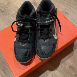 Nike Black Trout 8 Keyston Baseball Cleats