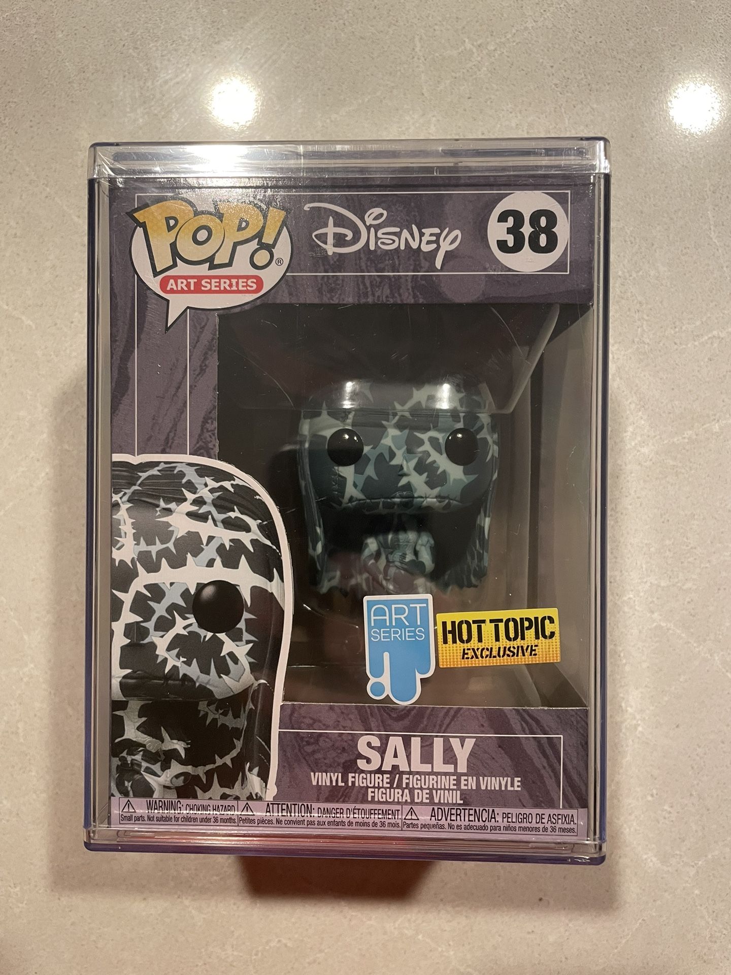 Sally Art Series Funko Pop *MINT SEALED* Hot Topic Exclusive Disney Nightmare Before Christmas NBC 38 with Hard Stack protector Graffiti Print