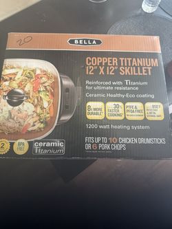 Skillet 12x12 Copper Titanium 