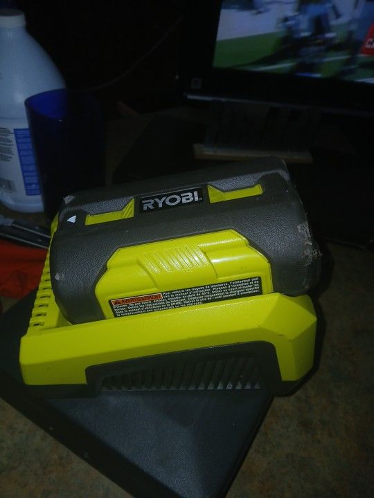 Ry0bi 40 V Lithium Battery And Charging Box