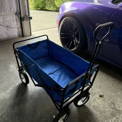 Mac Sports Heavy-Duty Collapsible Wagon (Blue) – Great Condition