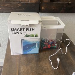 ERAARK Smart Aquarium kit 1.5 Gallon Betta Fish Tank self Cleaning , Supports Bluetooth, Fish Tank with Filter LED Light, 