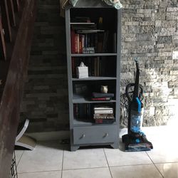 Solid Wood Shelf With Drawer