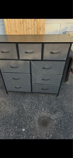 Modern 9 Drawer Fabric Dresser Stora...