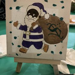 AUTHENTIC Pimp Claus painting 