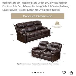 Sofa 3-Seater, 2-Seater and 1Seater 