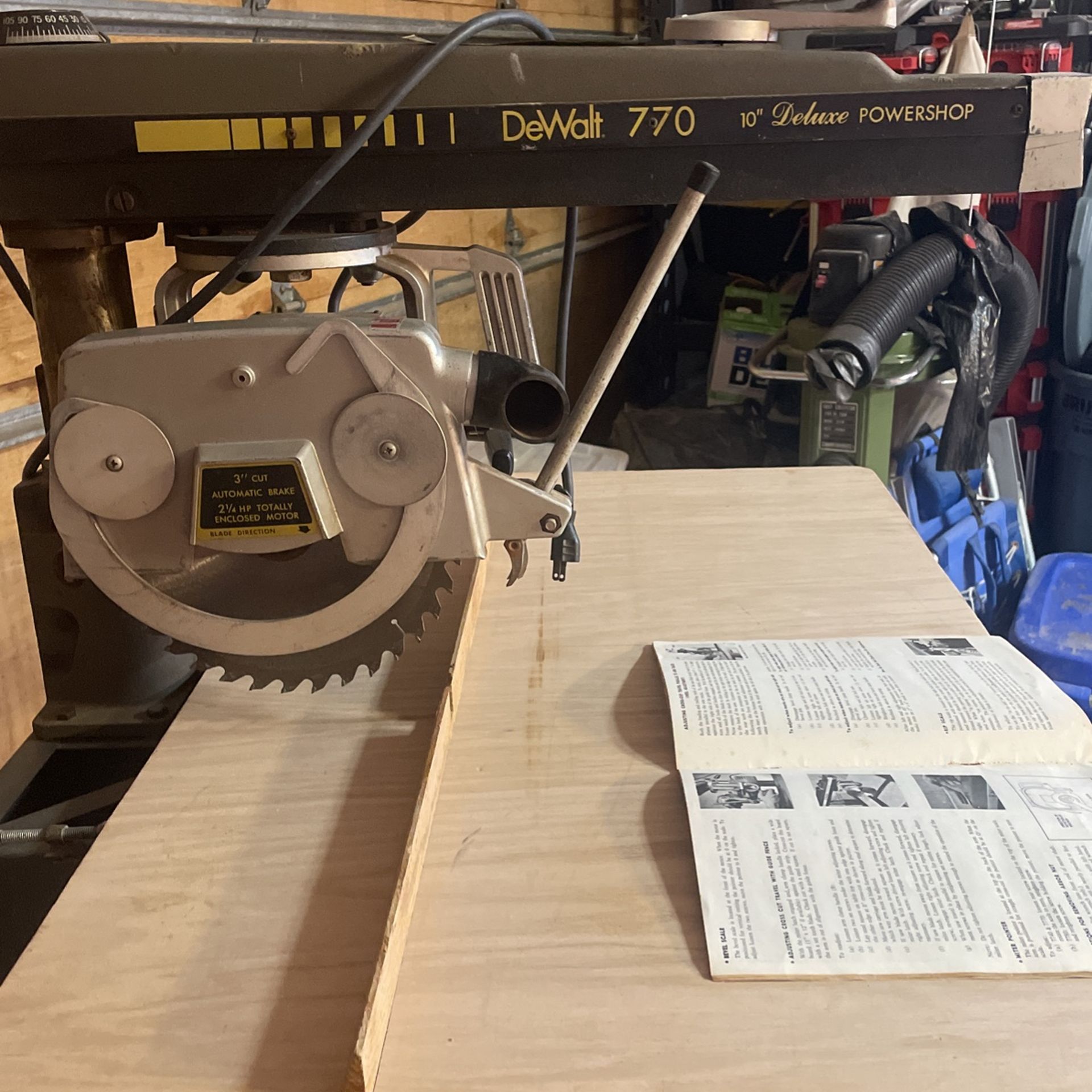Dewalt 770 2024 radial arm saw