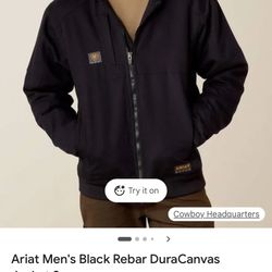  NEW Ariat Men  Black Jacket 