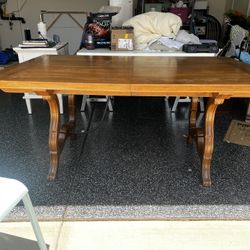 Antique Wood Dining Table