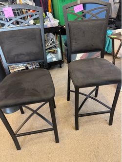 Black bar stools counter height $30 each