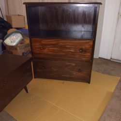  Cabinet /Hutch SOLID WOOD With  2 Large Drawers. MUST SEE ALL PICTURES PLEASE