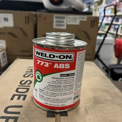 Weld-On 773 ABS Medium-Bodied High Strength Solvent Cement 16 fl oz - Black