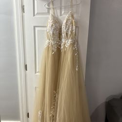 Wedding dress (champagne)