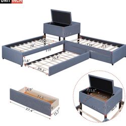 L Shape Bed 