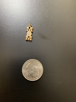 Vintage Goldtone MOM Pendant/Charm