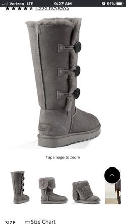 Women’s grey Bailey ugg boots size 11