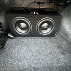 2 12 Inch Subs In A Box With The Amp