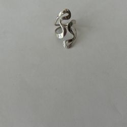 Taxco APC Mexico Sterling Silver Wave Swirl Ring