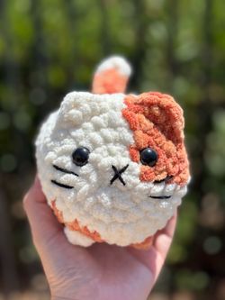 Crochet Loaf Cat plushie 🐱 handmade