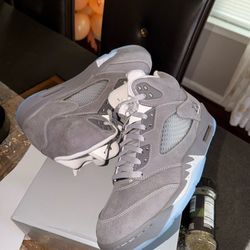 Retro Air Jordan 5 Wolf Grey Size 10.5